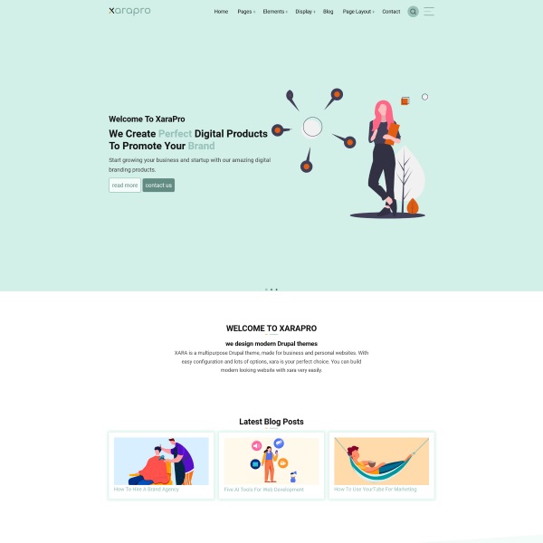 Xarapro Drupal Theme