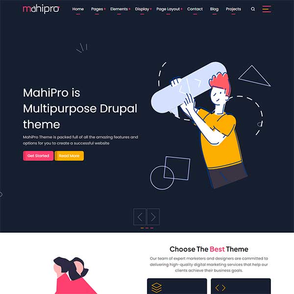 mahipro drupal theme